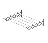 Cuncial Tendedero extensible de pared 180 cm – Aluminio resistente, plegable, interior/exterior