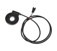 CUNZJIA Módulo de sensores de asistencia de pedal de bicicleta eléctrica, montaje de repuesto con carcasa de conector para reparación, color negro