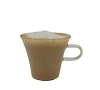 Cuperinox Tazas de Capuccino de Cristal 200ml (Set de 2) - Apto para Lavavajillas y Microondas - Aroma Series