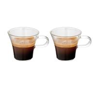 Cuperinox Tazas de Espresso de Cristal 80ml (Set de 2) - Apto para Lavavajillas y Microondas - Aroma Series