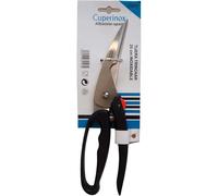 CUPERINOX Tijeras de cocina para trinchar Mango negro Tijeras 25 cm Tijeras de Trinchar Tijeras Pollo Tijera huesos Tijera Acero Inoxidable Apto Lavavajillas