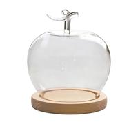Cúpula de - Decoración de Mesa en Forma de Fruta, Cubierta Transparente de Pantalla | Campana de escaparate conservada, Acento Decorativo de Mesa, para coleccionistas, Oficina en casa, Tienda