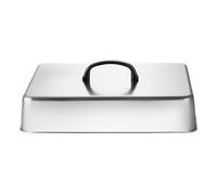 Cúpula de fusión de la plancha - 33 x 28,2 x 6,6 cm, cúpula rectangular para derretir queso, tapa de acero inoxidable resistente al calor, cubierta para untar a la parrilla, para barbacoa, fogata