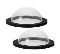 Cúpula Flotante para Peces 2 Piezas Eva Acrílico Negro para Estanque | Visión Clara, Instalación Fácil, Uso en Jardines y Patios Exteriores, Forma de Cúpula
