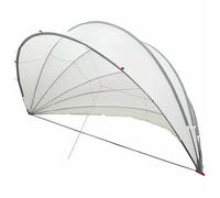 vidaXL Cúpula para piscina Manual Gris y naranja 592 x 590 x 275 cm