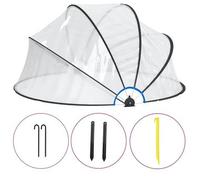 vidaXL Cúpula para piscina redonda PVC toldo de piscina Dimensiones 315 x 158 cm, 376 x 188 cm