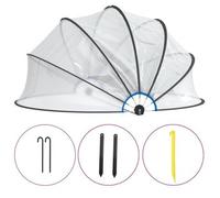vidaXL Cúpula para piscina redonda PVC 467x234 cm