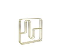 AYTM Estantería de pared cuadrado Curva Oro