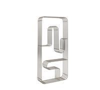 CURVA Estante Expositor Rectangular Plata