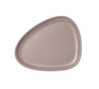 CURVA Plato de desayuno 22 cm, cálida gris, gres, LIND DNA