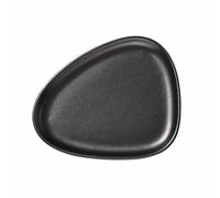 CURVA Plato de desayuno 22 cm, negro, gres, LIND DNA