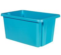 CURVER 00752-656-00 Essentials - Caja de almacenaje de plástico, apilable, 56 x 38,7 x 29,1 cm, 45 litros, Azul