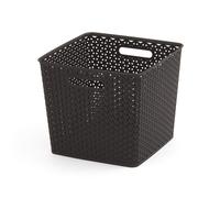 Curver 03613-210-00 my stylecesta organizadora efecto ratán, xl/25 l,
