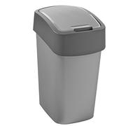 Curver 186133 Papelera 10L tirón Gris