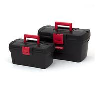 Curver Conjunto de cajas Herobox Basic 13' + 16' Negro y Rojo