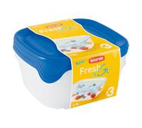 Curver 2045386 fresh & go box frescura cuadrado plástico transparente