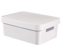 Curver Caja con tapa 229282 blanco 27 x 36,3 x 13,8 cm 11 l