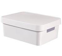 Curver 229282 Caja con Tapa, Blanco, 27 x 36,3 x 13,8 cm, 11 L