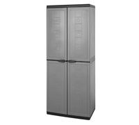 KETER ARMARIO JOLLY PORTAESCOBAS DE RESINA 3 ESTANTES AJUSTABLES 68X39XH166CM (3
