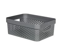 Curver - bandeja infinity 11l, gris antracita, 35,6 x 26,6 x 13,6 cm,