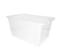 Curver Caja de almacenaje Bi-Box con tapa 40 L plástico transparente blanco