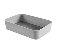 Curver - Caja Organizadora Infinity con Tapa y con Asas Lisa 30L. - Color Gris