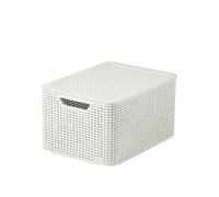 Curver - Caja para Ropa y Textil del Hogar 45L. - con Tapa - Color Cristal