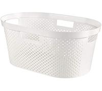 Curver Cesta de Ropa Infinity 39L. Dots con 4 Asas - Color Blanco