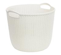 Curver - cesta multiusos knit redonda l 30l. - con asas - color azul b