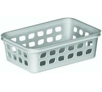 CURVER | Cesta Multiusos PM, Plata, Zapatillas, 18,5 x 14 x 6 cm