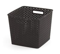 Curver 03613-210-00 my stylecesta organizadora efecto ratán, xl/25 l,