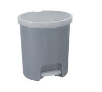 Curver cesto con pedal 25l, color gris lux/granitado, diseño elegante