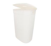 Curver – Cesto ropa sucia Filo 55 L, 70% reciclado, asas, resistente al agua – Blanco/Marrón/Gris