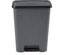 Curver Compatta Contenedor clasificador doble con pedal, 23 L + 23 L, Gris antracita