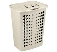 CURVER | Contenedor para ropa - Cesta para ropa - Recipiente para ropa - color crema - 40L - fabricado en plástico - Recolector de ropa - Organizador de ropa - Práctico