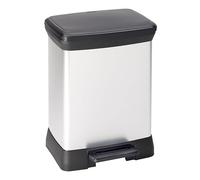 Cubo de basura con pedal DECOBIN, rectangular capacidad 30 l, H x A x P 515 x 300 x 400 mm