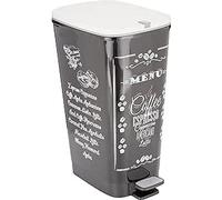 Curver - cubo de basura chic bin con pedal antideslizante 45l, 44,5x 2