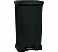 Curver Cubo de basura con pedal 50 L Negro