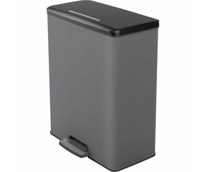 Curver Cubo de basura rectangular DECO BIN - 65L - Antracita