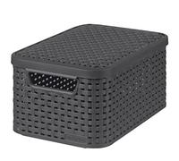 Curver Caja de almacenamiento de polipropileno, negro, 29 x 20 x 14 cm