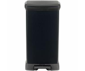 Curver Decobin Papelera Rectangular Negro Carbón 50 L
