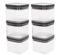 Curver pack 6 botes plástico herméticos multiusos (0,8l) 12 cm