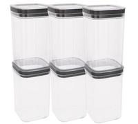 Curver pack 6 botes plástico herméticos multiusos (1,8l) 20 cm