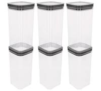 Curver pack 6 botes plástico herméticos multiusos (2,3l) 24.5 cm
