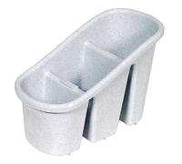 CURVER Escurridor - Secador Cubiertos para Fregadero de Cocina - 11 x 22 x 14 cm - Gris