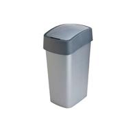 Curver flip bin 50 l rectangular grafito, plata