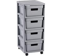Curver infinity 4 x 10l avec 4 tiroirs de coffre des tiroirs de stocka