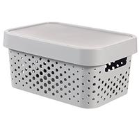 Curver Caja de almacenaje con tapa Infinity 04760-099-00 plástico 4,5 l 26,8 x 18,6 x 12,4 cm Blanco