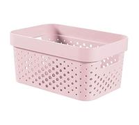 Curver Infinity Cesta Perforada de plástico Reciclado, 4,5 litros, Rosa