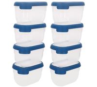 Curver - Pack 4-12 uds recipiente comida Grand Chef 0,4-2,6L, plástico reciclado, BPA Free, 100% hermético, apto microondas, congelador y lavavajillas, eco-Friendly, tapa y base transparentes,